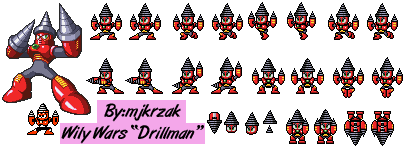 Drill Man Wily Wars style.